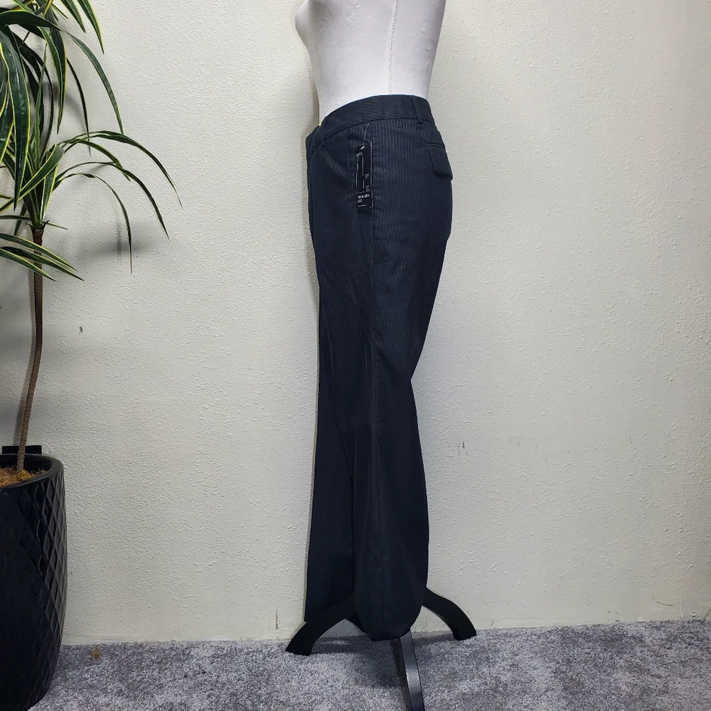 Banana Republic Martin Fit Black Pinstripe Straight Leg Pants Size 10